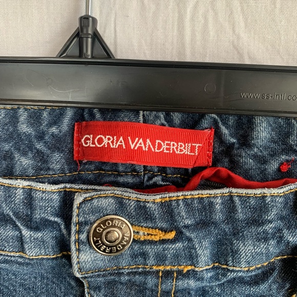 Vintage 80s Gloria Vanderbilt Denim Jeans Front Seam no Rear Pockets W Size 10 - Picture 2 of 8